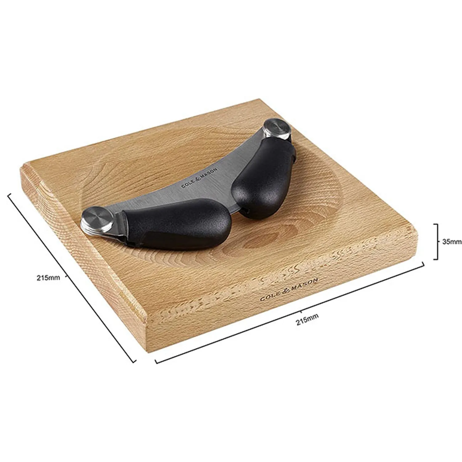 H105549 Woodhall Herb Chopping Hachoir & Board