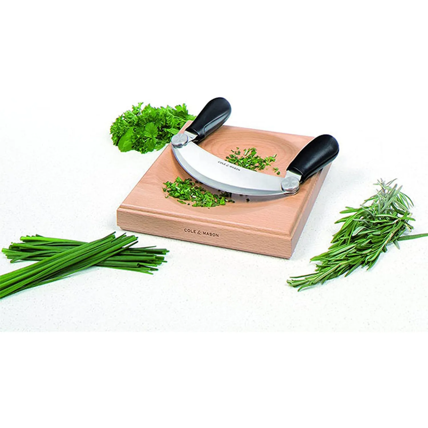 H105549 Woodhall Herb Chopping Hachoir & Board