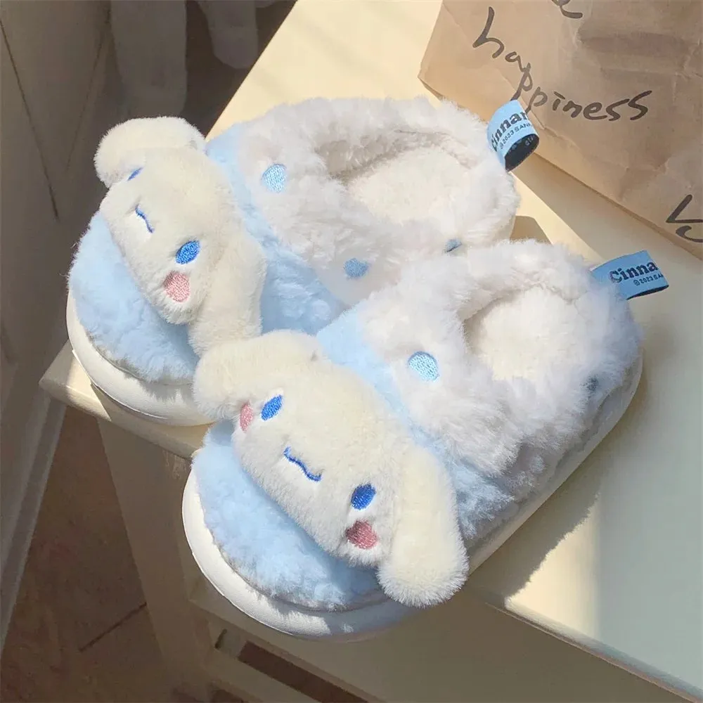 House slippers Xixitiao Yugui Dog, blue