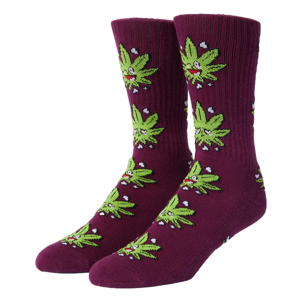 HUF HUF KAWAII GREEN BUDDY SOCK-MAUVE