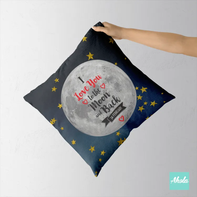 【I love you to the moon and back】Cushion 我愛你到地老天荒咕𠱸套 (**送咕𠱸芯)