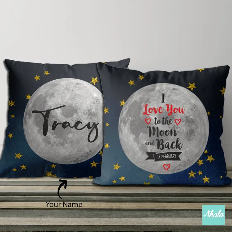 【I love you to the moon and back】Cushion 我愛你到地老天荒咕𠱸套 (**送咕𠱸芯)