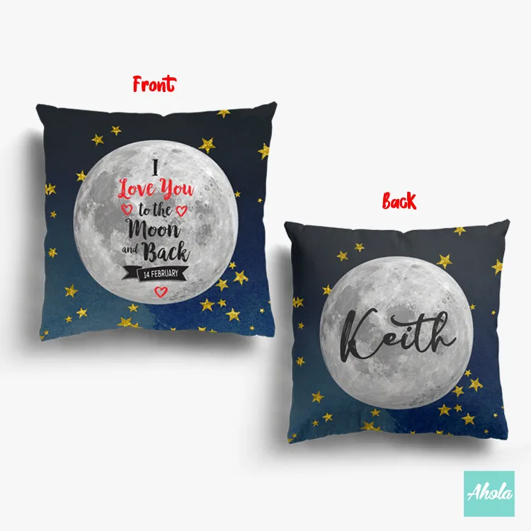 【I love you to the moon and back】Cushion 我愛你到地老天荒咕𠱸套 (**送咕𠱸芯)