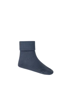 JAMIE KAY Classic Rib Ankle Sock - Stormy Night