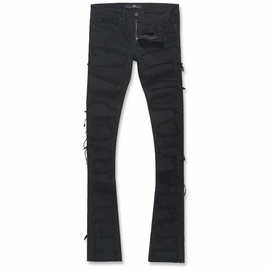 Jordan Craig Martin Stacked Python Denim (Jet Black) JTF1130A