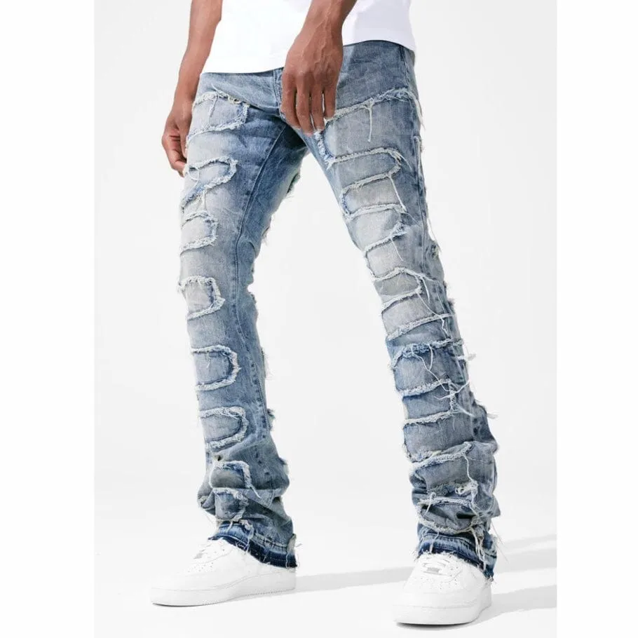 Jordan Craig Martin Stacked Python Denim (Studio Blue) JTF1130