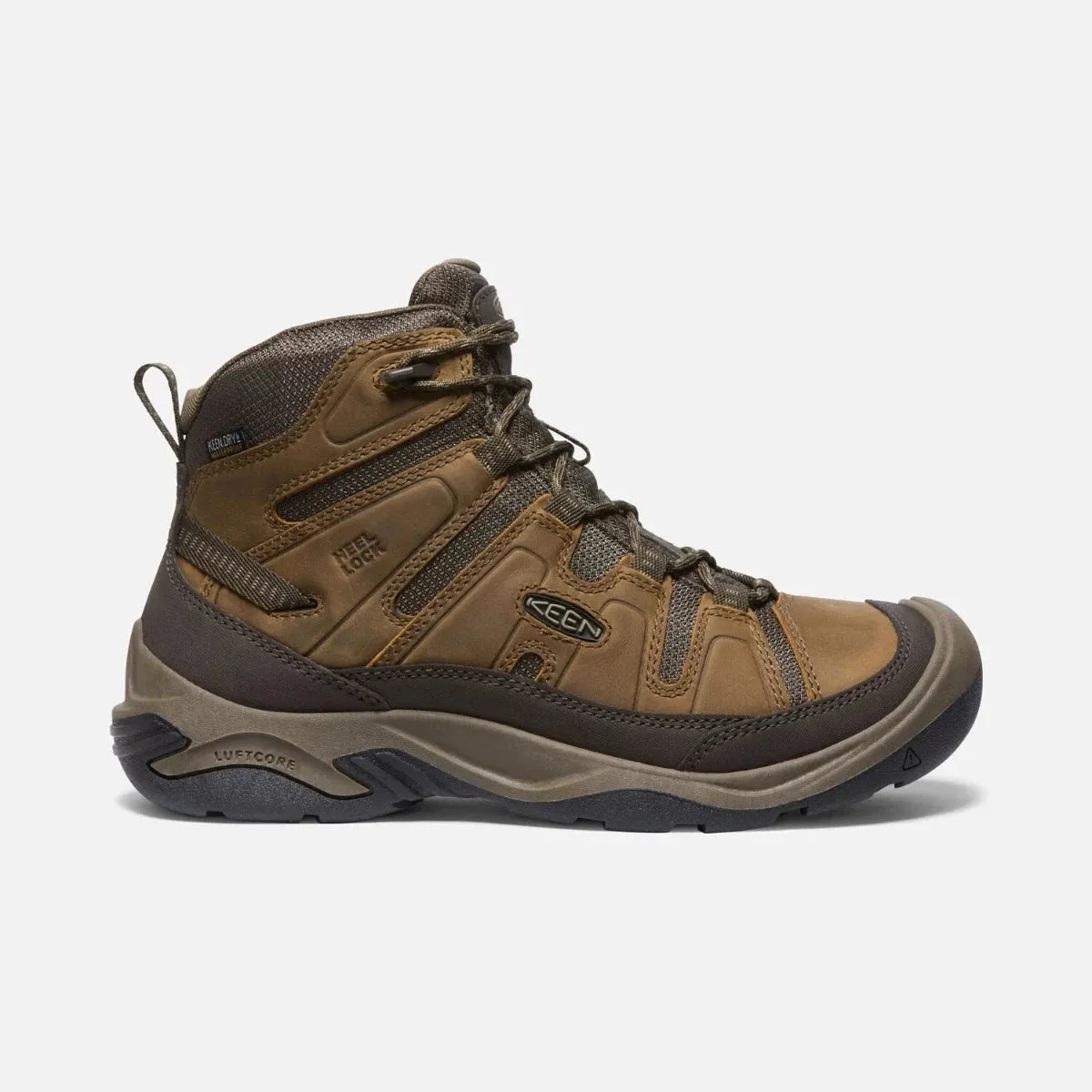 Keen Circadia Mid WP Hiking Boot - Bison / Brindle