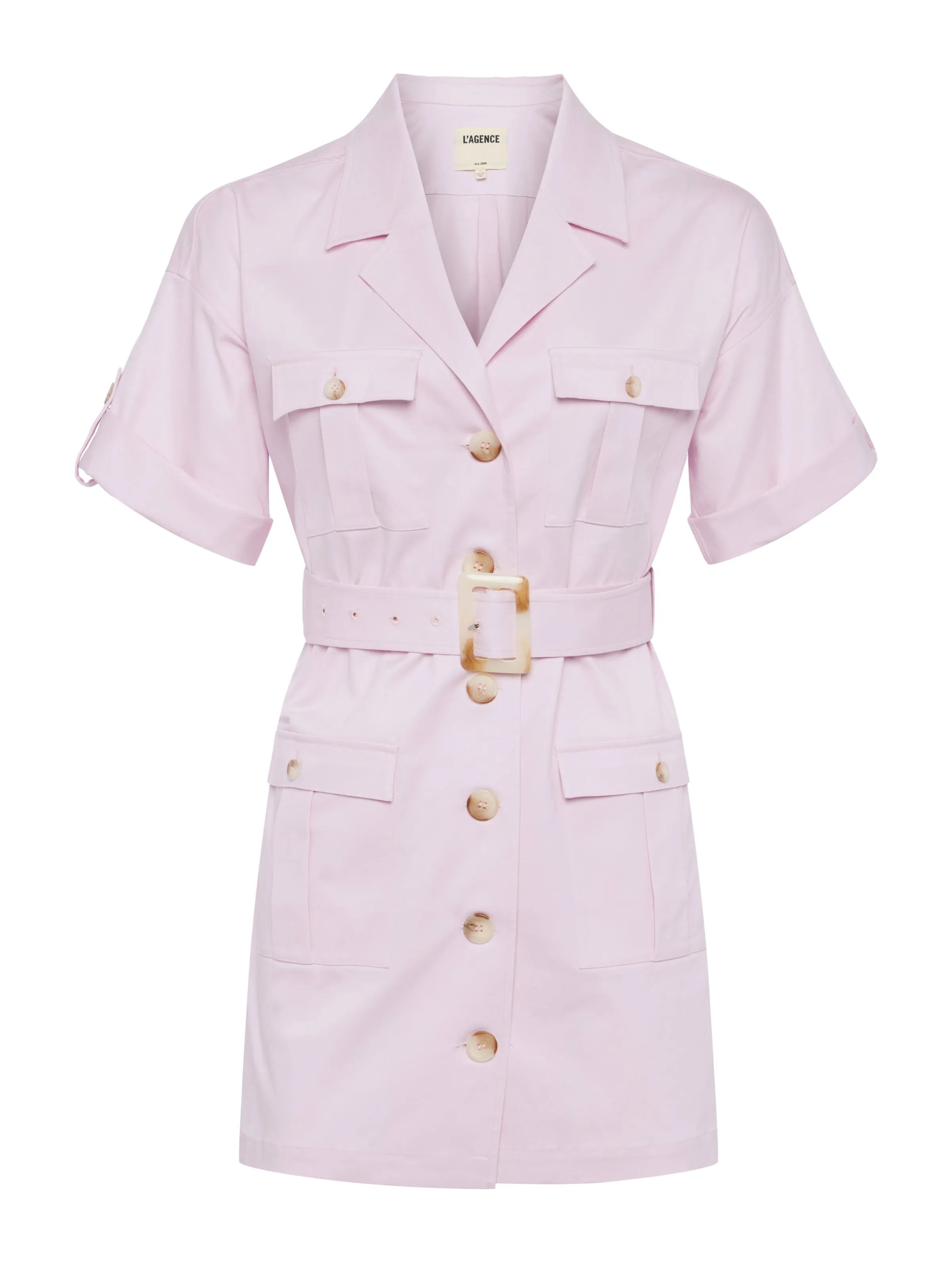 L'Agence Safari Dress in Lilac Snow