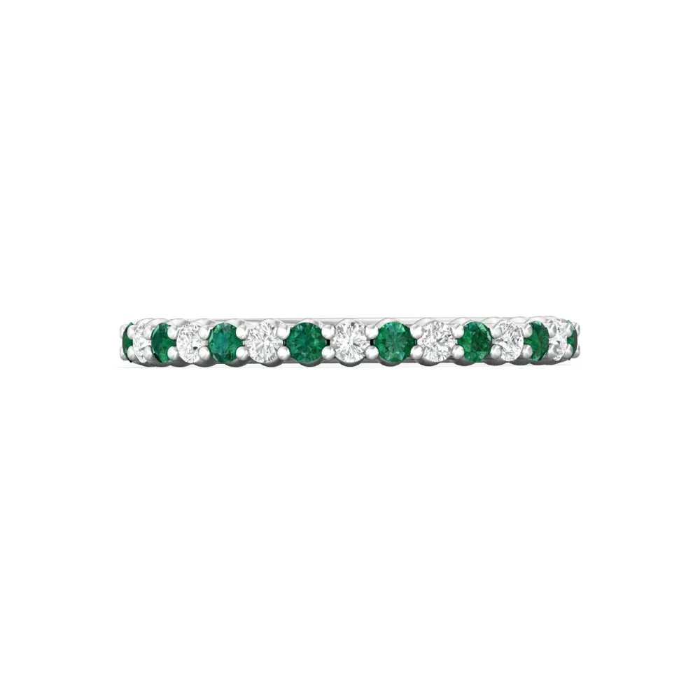 Martin Flyer 14k Gold Diamond & Emerald Band