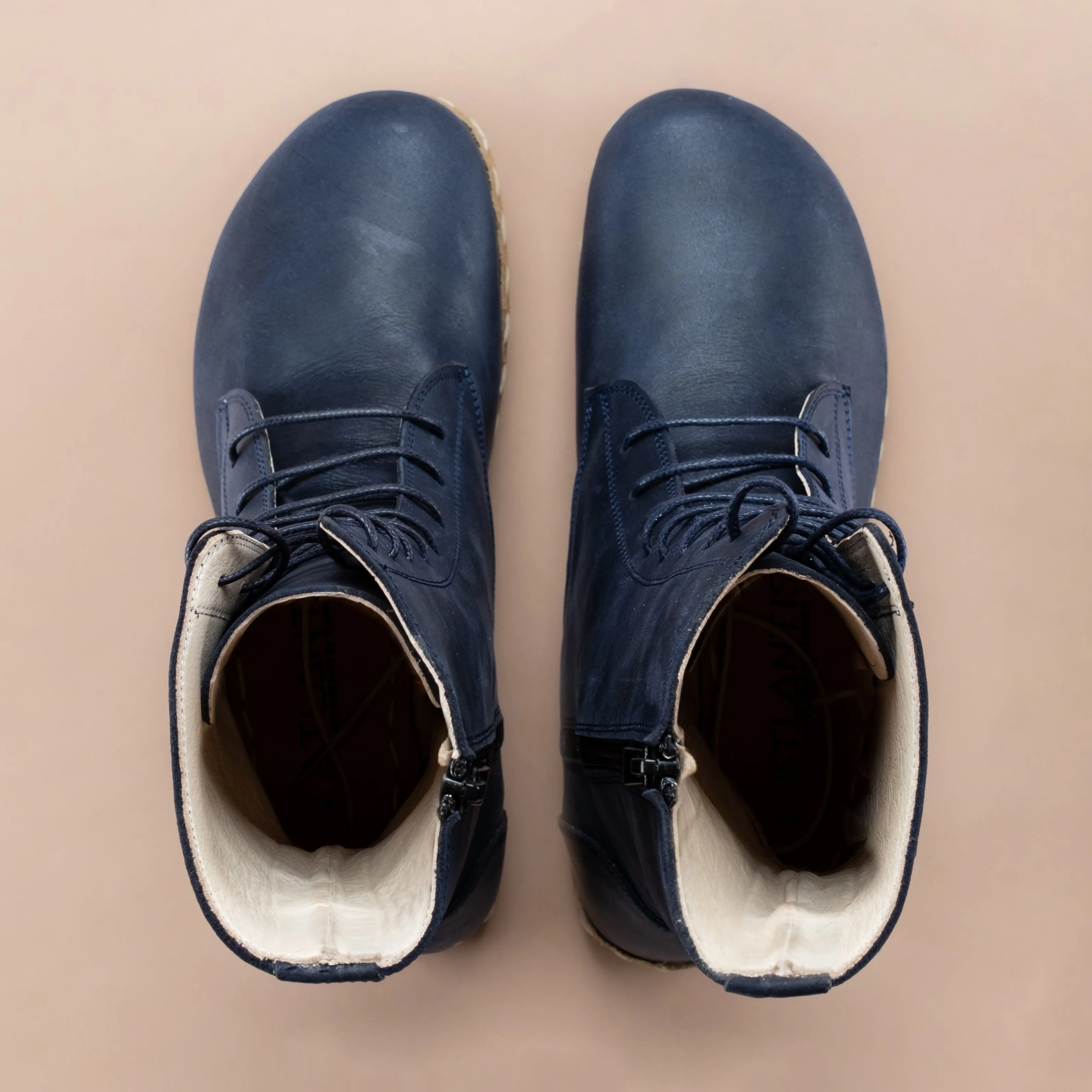 Men's Blue Barefoot High Ankle Boots