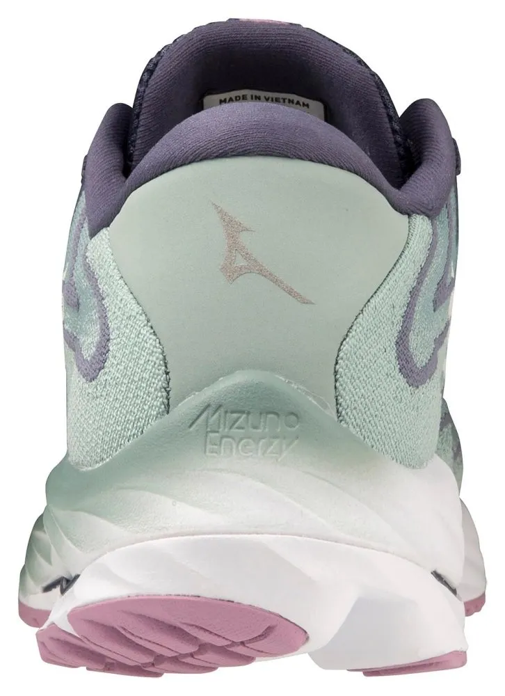 Mizuno Women's Wave Rider 27 SSW - Blue Surf/Snow White