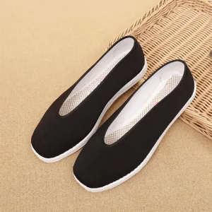 Old Beijing Cloth Shoes Men's Multi-layer Cloth Bottom Round Mouth Kung Fu