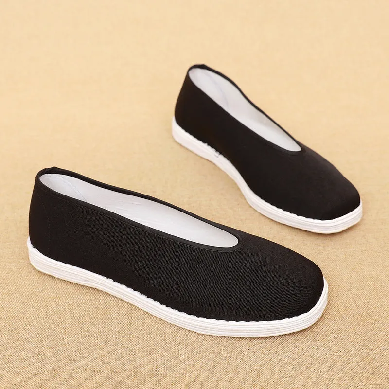 Old Beijing Cloth Shoes Men's Multi-layer Cloth Bottom Round Mouth Kung Fu