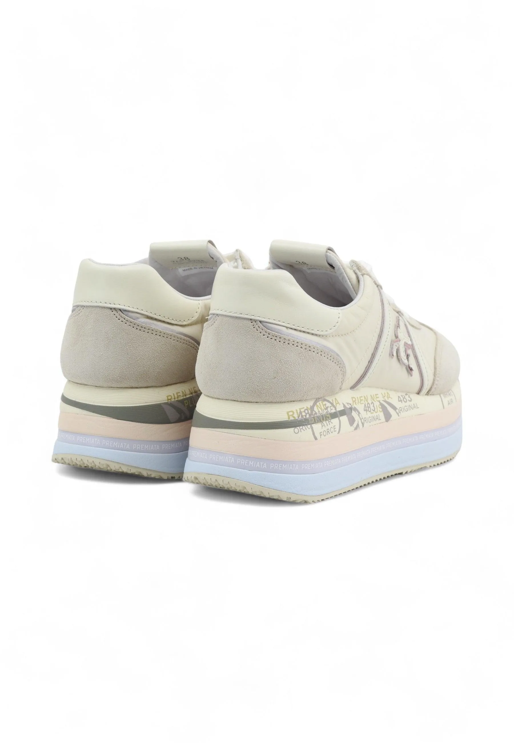 PREMIATA Sneaker Donna Beige BETH-6234