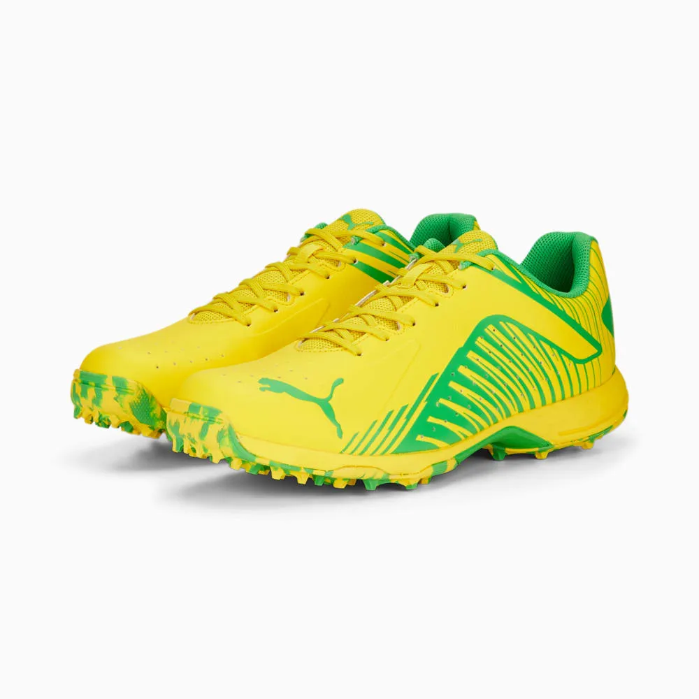 Puma Cricket Shoes, 22-FH-Rubber - Yellow/Green