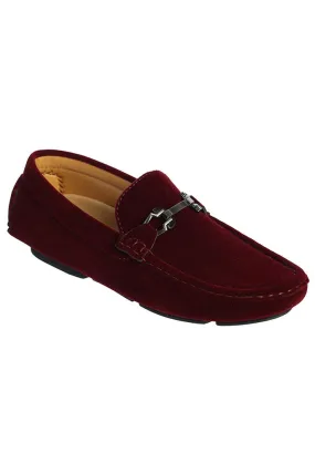 "Fresno" Kids Burgundy Dress Shoes