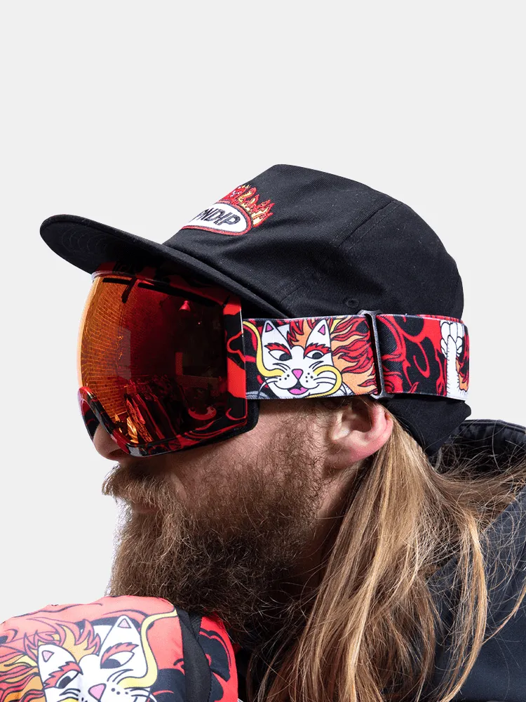 Rip N Dip Dragonerm Snow Goggles - Red