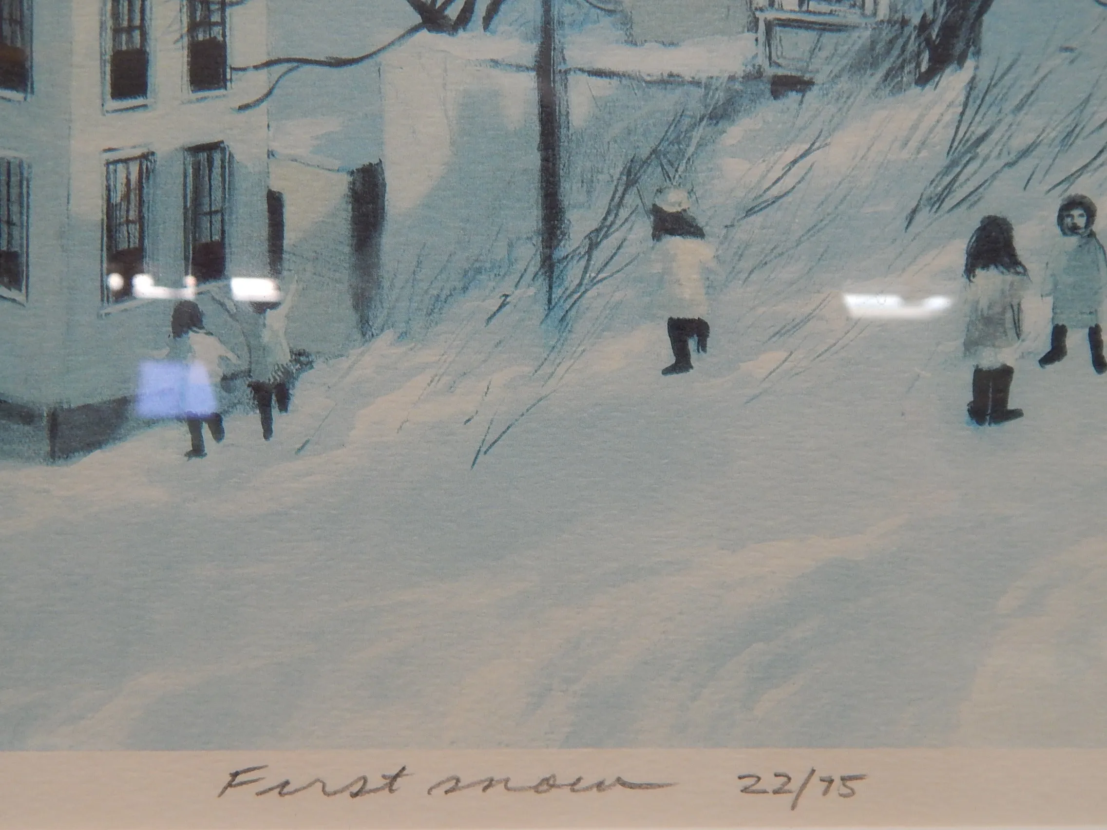 Robert Fabe Limited Edition Signed Lithograph First Snow - Excellent Condition Artwork