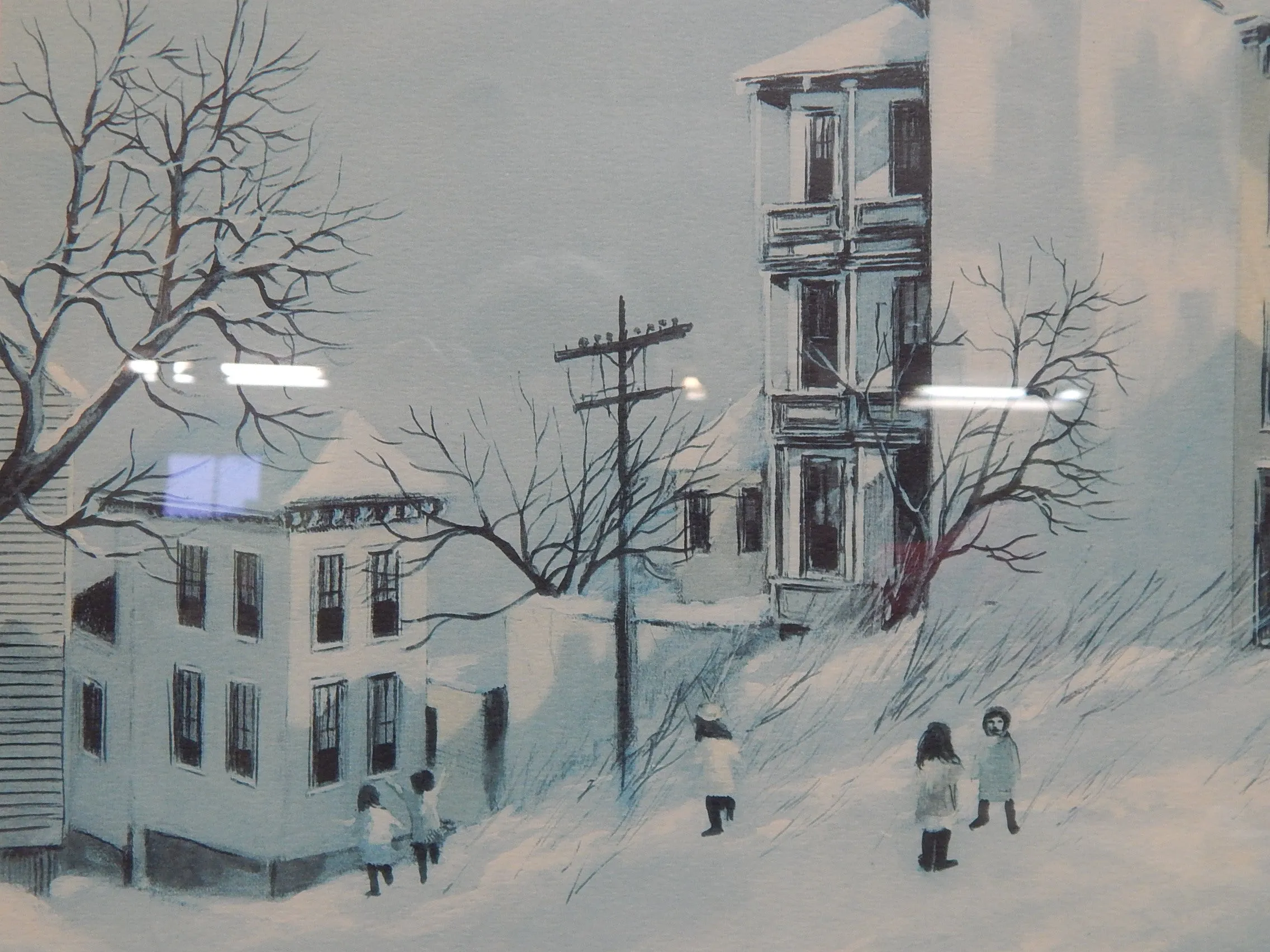 Robert Fabe Limited Edition Signed Lithograph First Snow - Excellent Condition Artwork