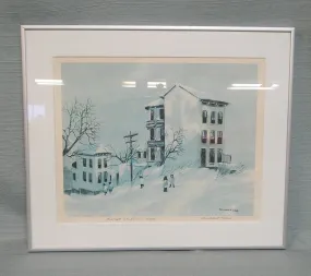 Robert Fabe Limited Edition Signed Lithograph First Snow - Excellent Condition Artwork