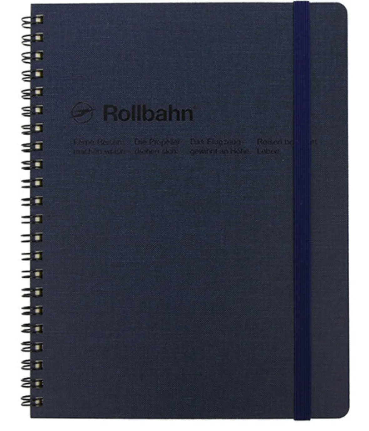 Rollbahn Cap-Martin: Dark Blue Large Spiral Notebook