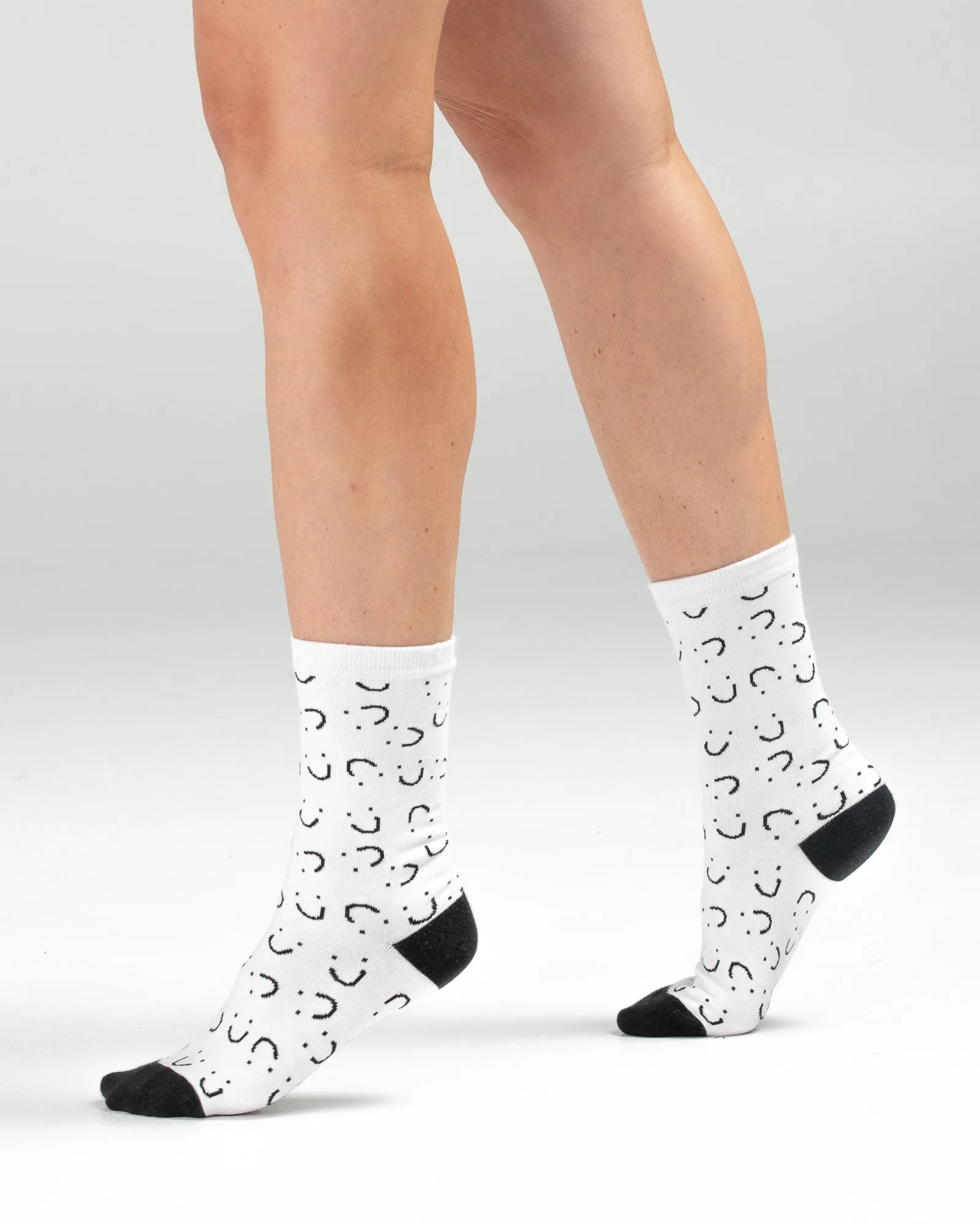 Smile Sock - Black & White Smiles