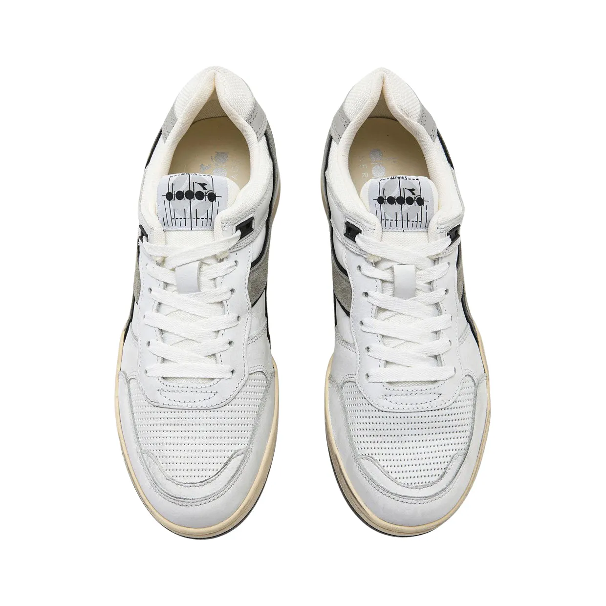 Sneakers Uomo Diadora Heritage B.560 Used Bianco / Alluminio