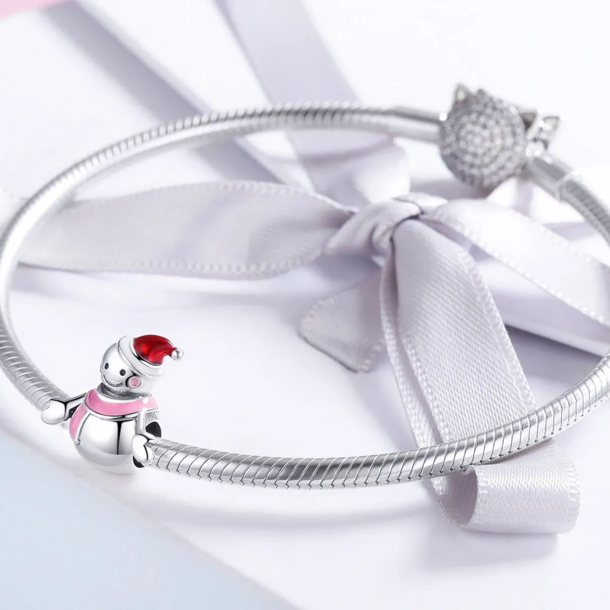 Snow Girl 925 Sterling Silver Charm