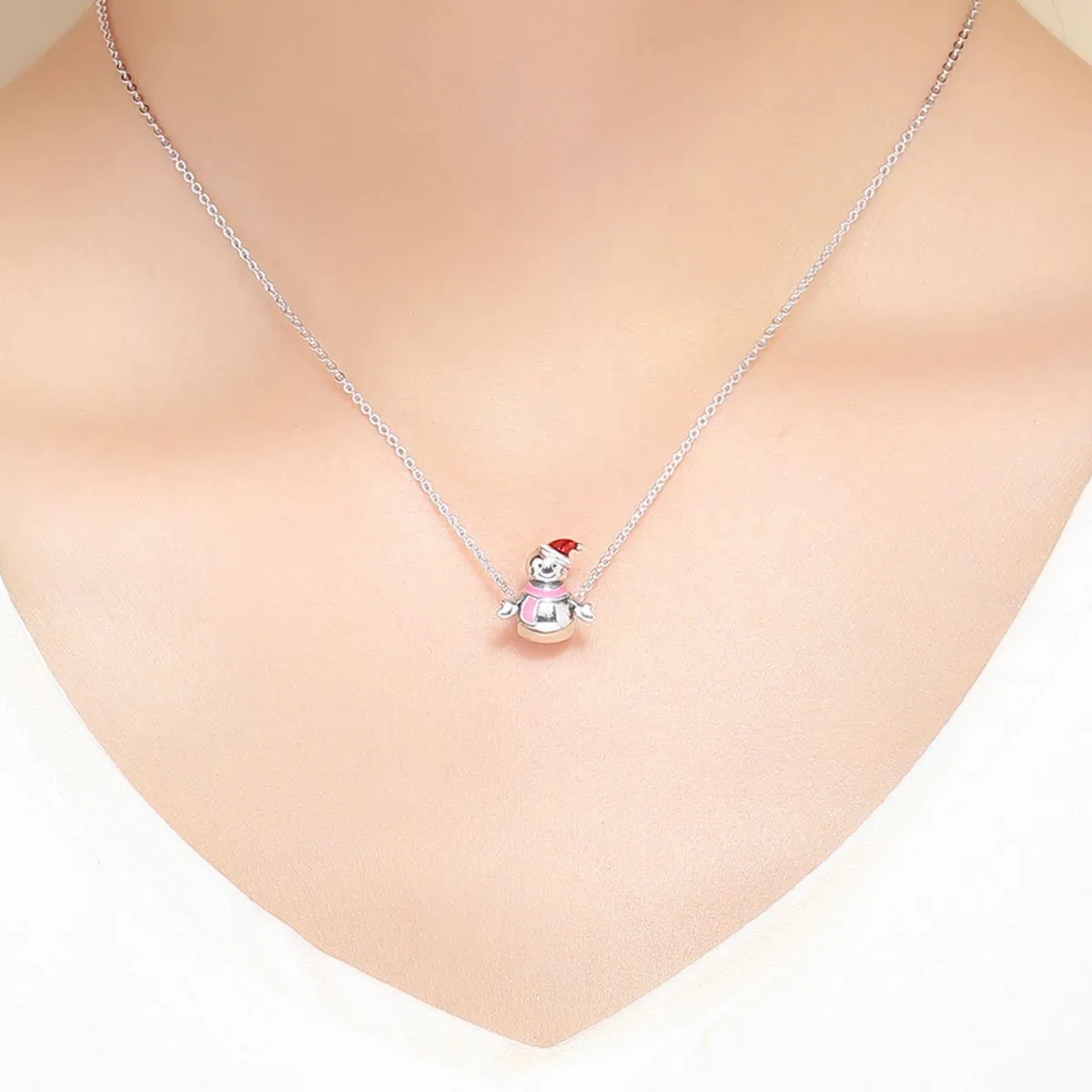 Snow Girl 925 Sterling Silver Charm