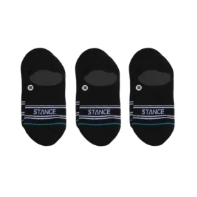 Sock Basic 3 Pack No Show Black