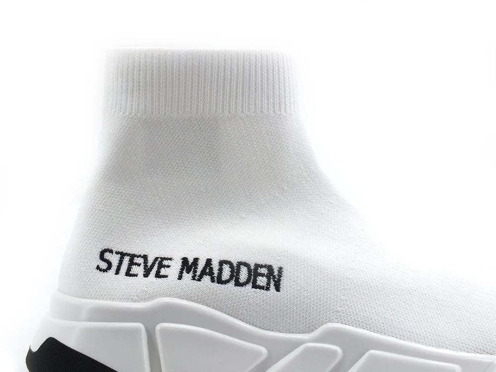 STEVE MADDEN Gametime2 Sneaker Calzino Elastic Sock Hi White GAME08S1