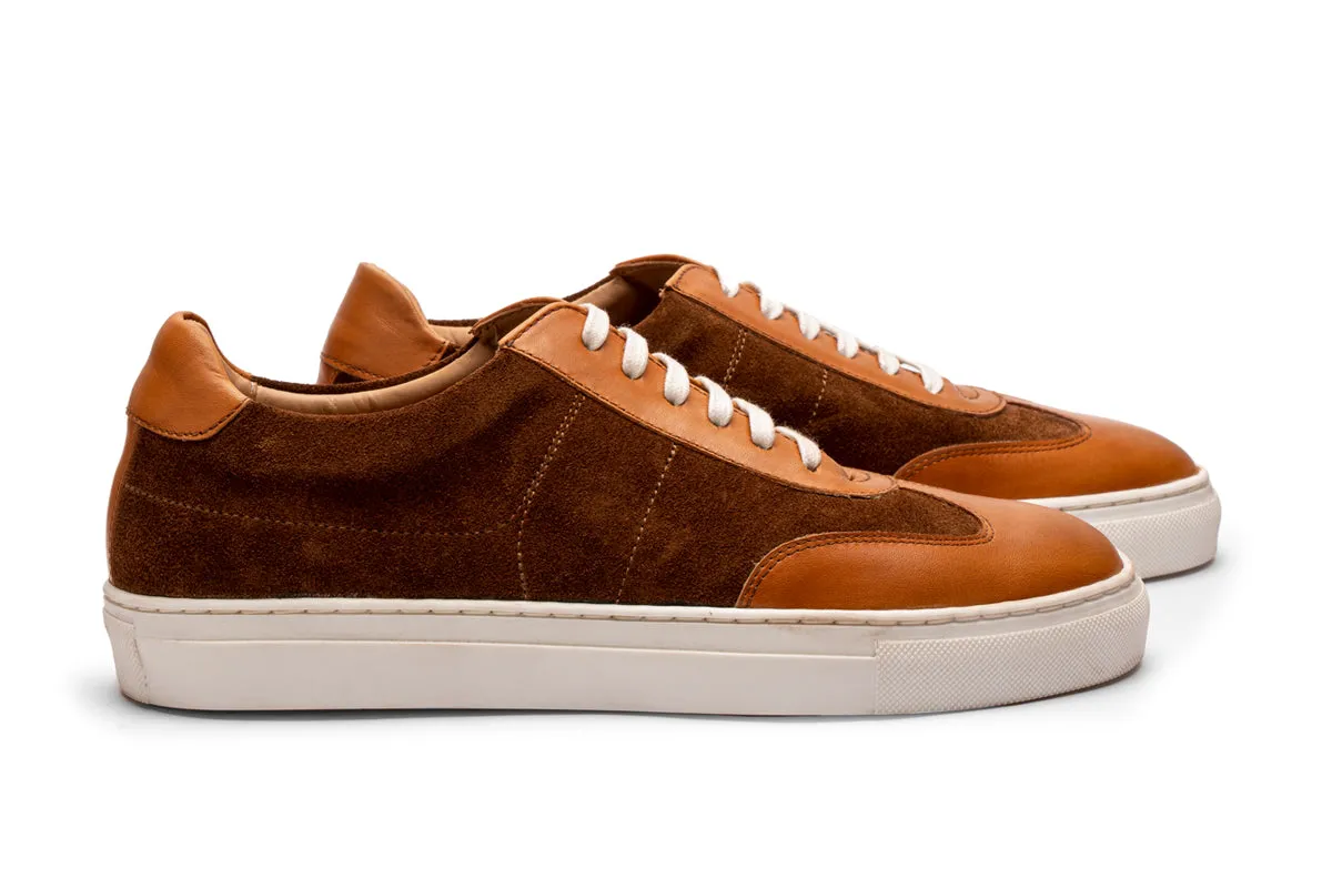 Suede & Smooth Leather combo Oxford Sneaker/T