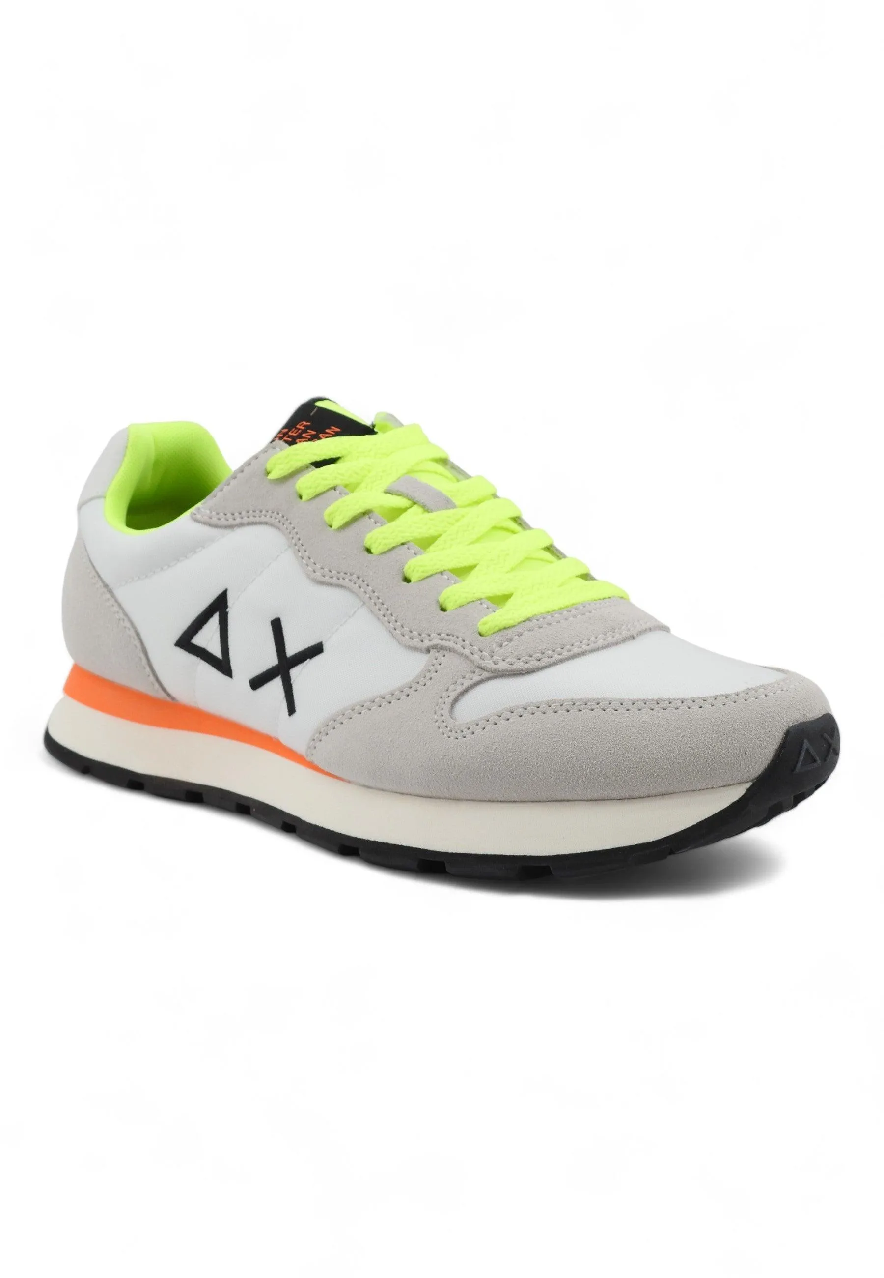 SUN68 Tom Fluo Sneaker Uomo Bianco Z34102