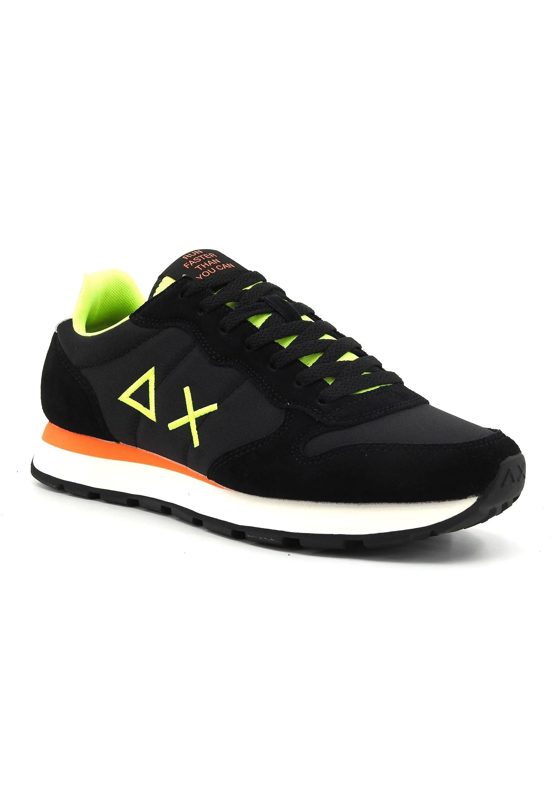 SUN68 Tom Fluo Sneaker Uomo Nero Z34102