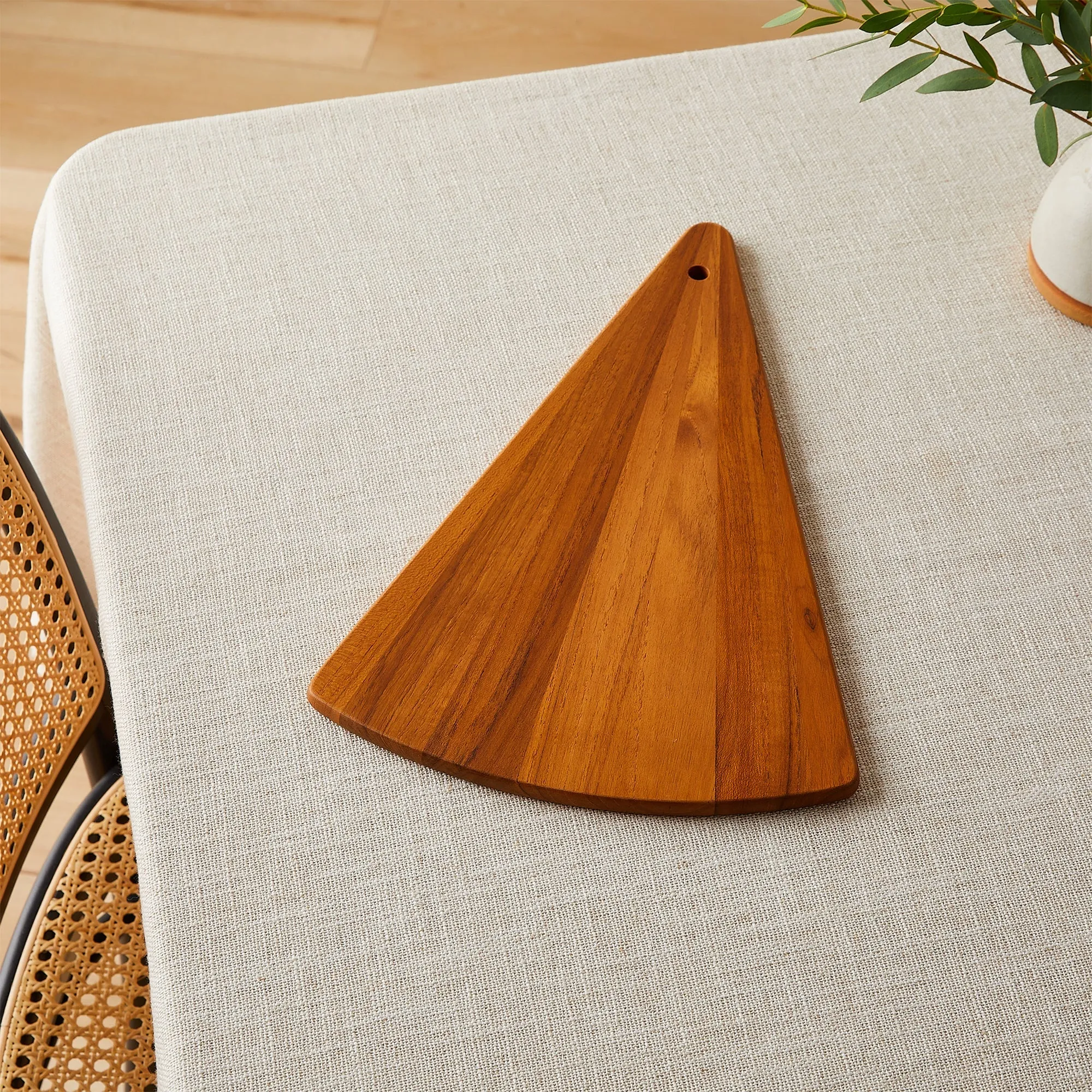 Teak Fan Serving Board, Small