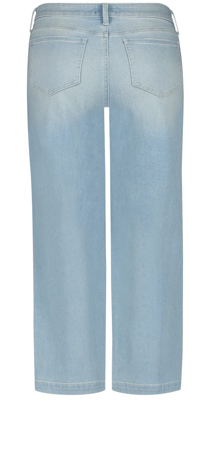 Teresa Wide Leg Ankle Jeans Lichtblauw Premium Denim | Naomi