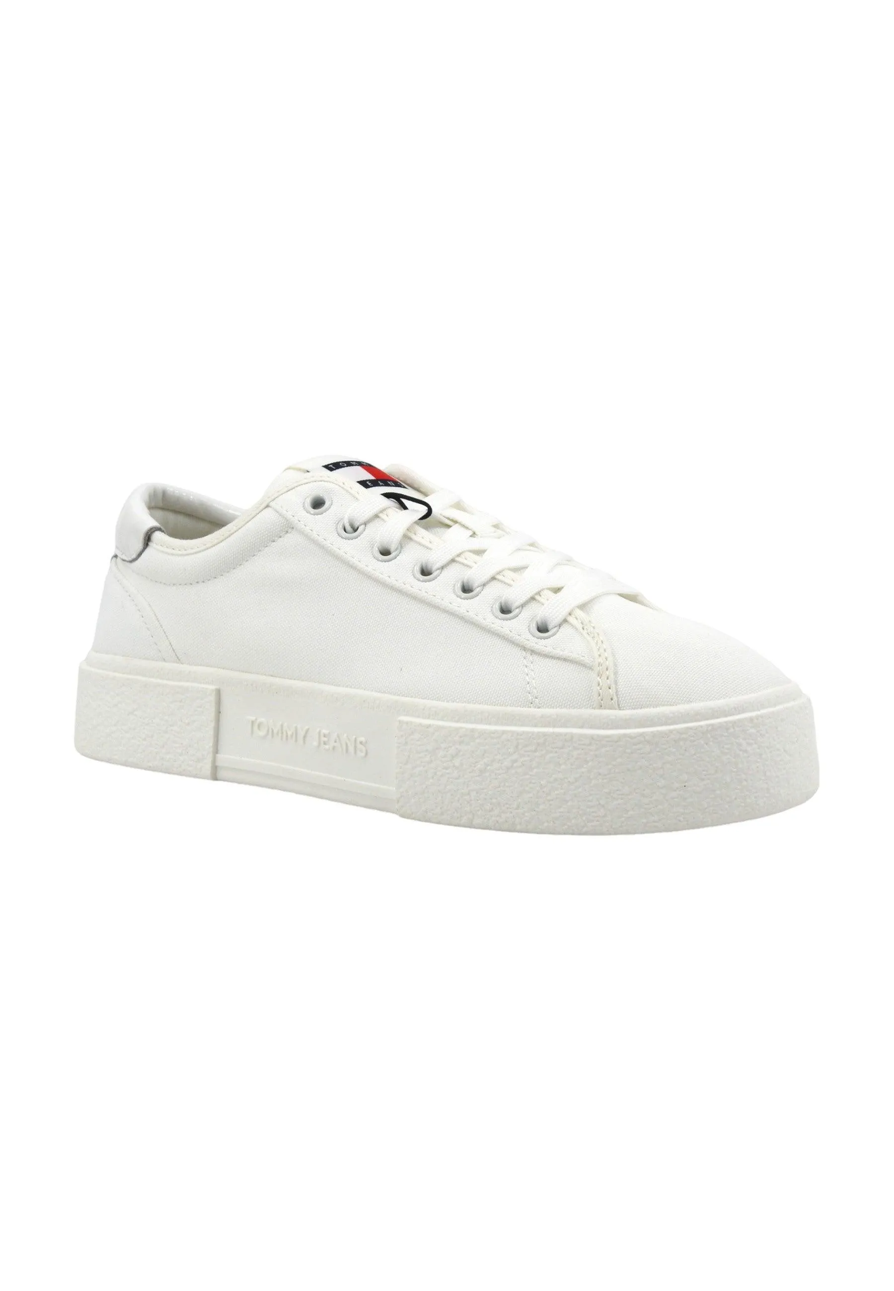 TOMMY HILFIGER TJM Sneaker Donna Ecru Bianco EN0EN02480