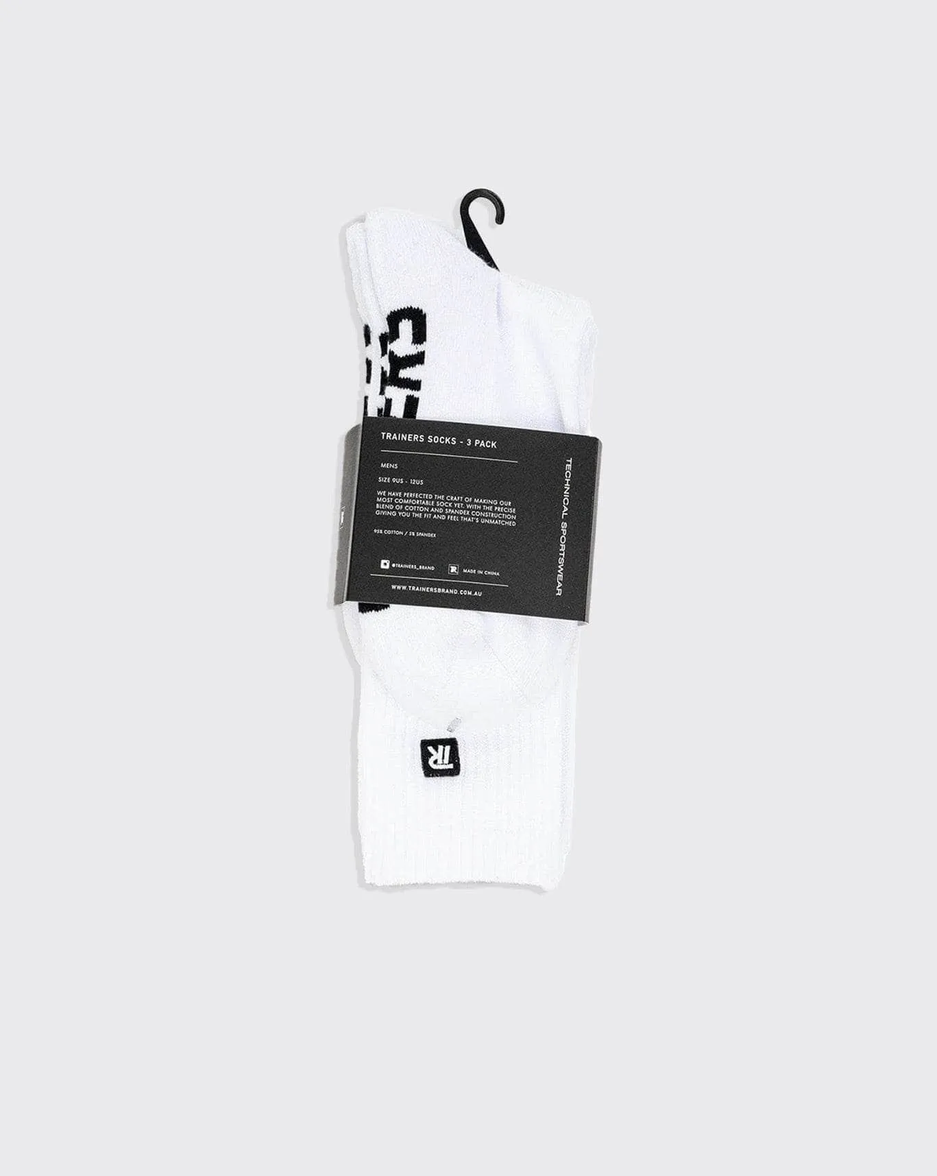 trainers crew 3 pack sock