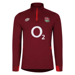 Umbro Men's England Rugby Mid layer Top 23/24 - Red