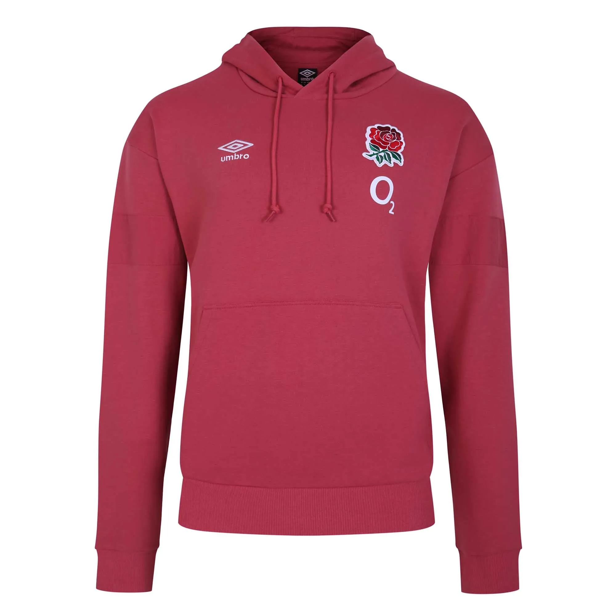 Umbro Men's England Rugby Overhead Hoody 23/24 - Red