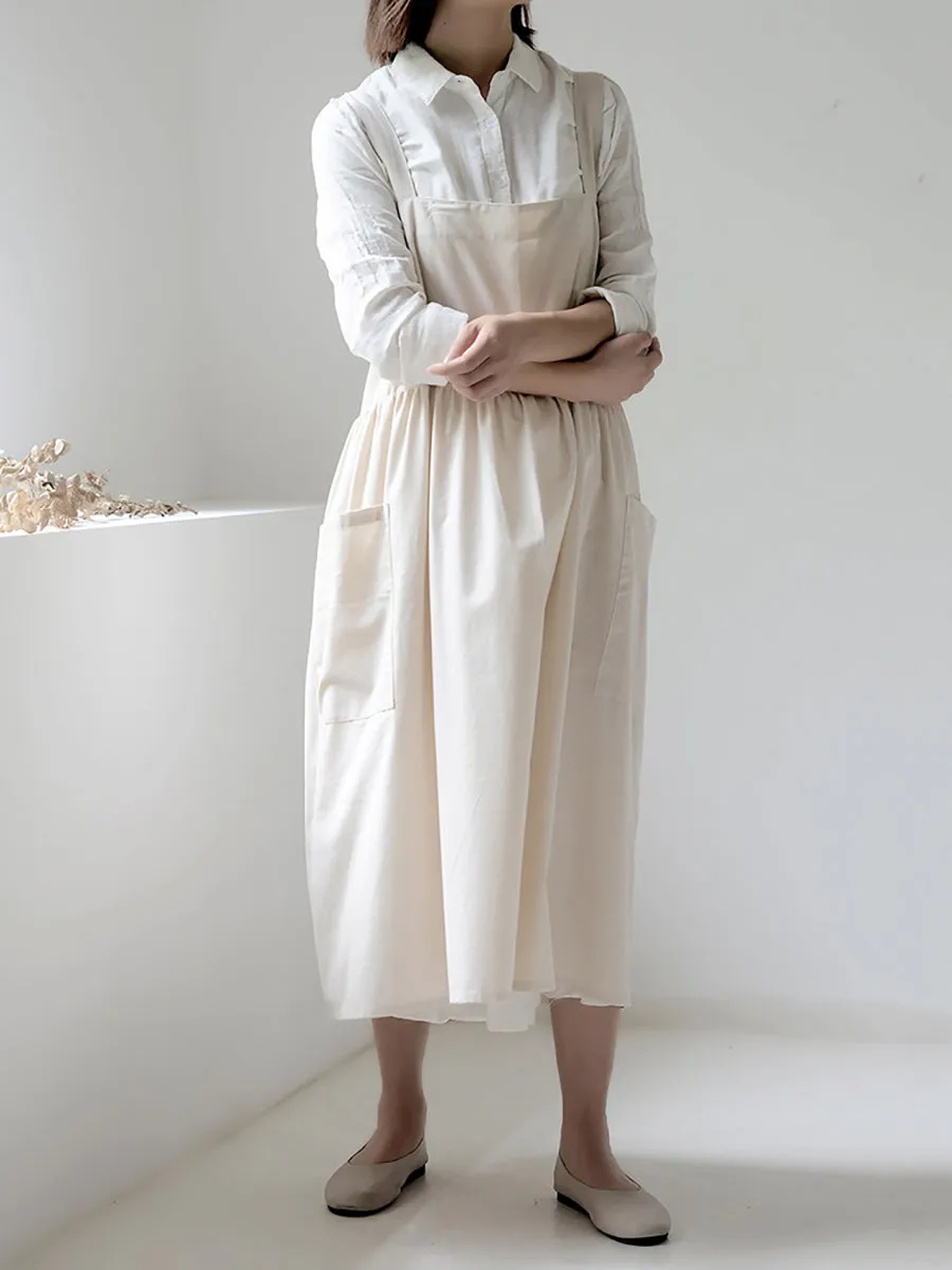 Women Casual Solid Waterproof Cotton Apron SC1013