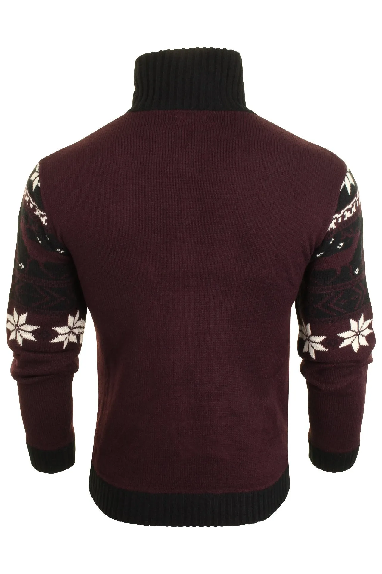 Xact Mens Xmas  Christmas snow flake Jumper/ Cardigan