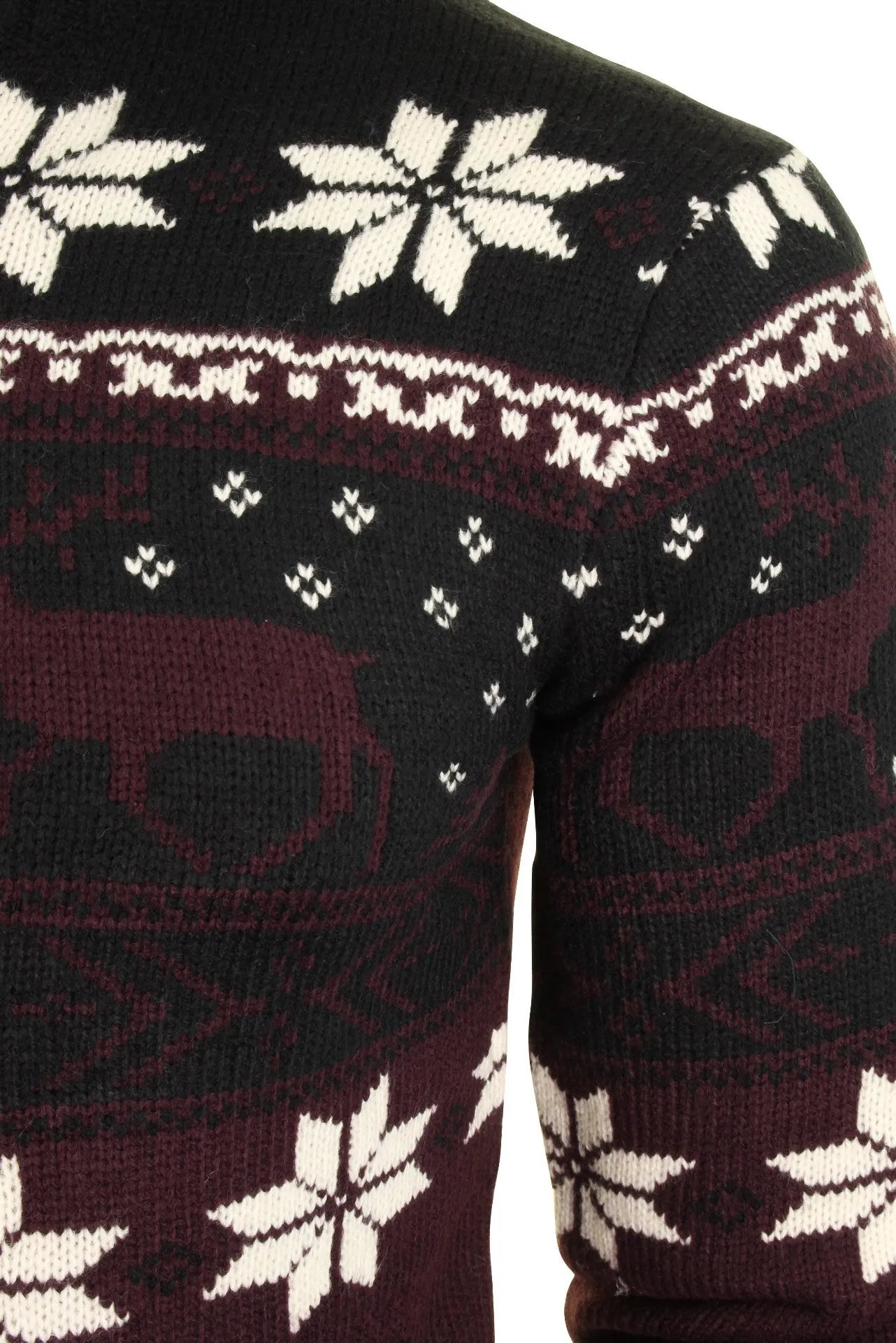 Xact Mens Xmas  Christmas snow flake Jumper/ Cardigan